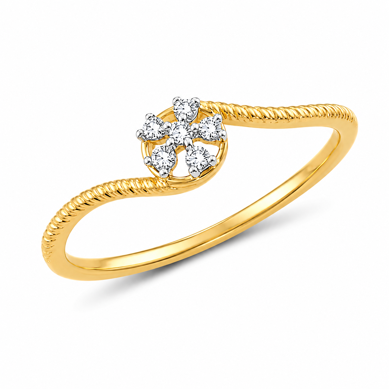 Diamond Floral Ring